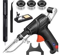 Ayyecoeeye - Set di 5 saldatori Ayyecoeeye, versatile pistola per saldatura laser industriale, riscaldata internamente, set di pistole per saldatore multifunzione, per casa industriale fai da te (nero