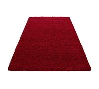 Ayyildiz Bellissimo Tappeto a Pelo Lungo, a Pelo Alto, a Pelo Lungo, flokati 50 mm in Vari Colori e Dimensioni, Rotondo o Quadrato, Standard Oeko-Tex 100, Taglia:120 x 170 cm, Colore:Rosso