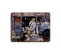AYYK Poster retrò in metallo con Chris Farley Van Down by The River Meme, decorazione da parete per bar, grotta di famiglie, garage, decorazione da parete, 30 x 40 cm