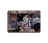 AYYK Poster vintage in metallo con Chris Farley Van Down by The River Meme, decorazione artistica da parete per pub, club, caffetteria, bar, decorazione artistica da parete per casa, retrò, 20 x 30 cm