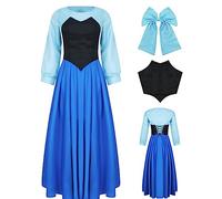AYYOHON Ariel Costume da donna classico da principessa sirena, per feste di Halloween, cosplay, compleanno, vestito per adulti, taglia 3XL