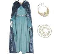 AYYOHON Arwen Costume da donna medievale costume principessa con mantello con cappuccio Lord Ring of Power Halloween, XS