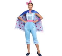 AYYOHON Bo Peep Costume da adulto Carino Costumi per le donne Principessa Cowgirls Halloween Cosplay Deluxe Fancy Little Bo Peep Dress S