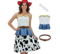 AYYOHON Costume da cowboy occidentale da donna, vestito da cowgirl per adulti, gonna retrò, per Halloween, 2XL