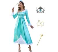 AYYOHON Super Brothers Princess Peach Costume per le donne Principessa Daisy Principessa Rosalina Costume Halloween Cosplay Vestito 3XL