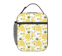 AYYQWE Ananas.. Borsa per il pranzo alla moda con stampa pratica isolata per pasto Tote pesca scuola uffici spiagge