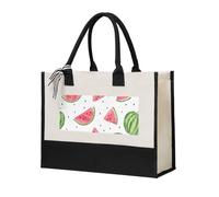 AYYQWE Anguria Frutta Fresca Stampa Tela Unisex Tote Bag Regalo Borse a Spalla Grande Capacità Shopping Viaggi Ufficio