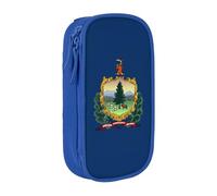 AYYQWE Astuccio con stampa bandiera del Vermont, pratico astuccio multi-scomparto per ufficio, viaggi, scuola, arte e uso quotidiano, Blu, Taglia unica, Con tasca per il