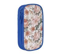 AYYQWE Astuccio con stampa Torre Eiffel con fiore Parigi, pratico astuccio multi-scomparto per ufficio, viaggi, scuola, arte e forniture quotidiane, Blu, Taglia unica, Con tasca per il