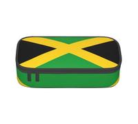 AYYQWE Astuccio versatile per studenti con stampa bandiera della Giamaica, 20,3 x 5,1 x 9,4 cm, per scuola e ufficio, Nero , Taglia unica