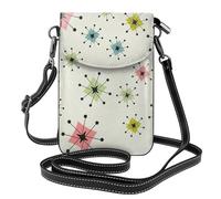 AYYQWE Atomic Stars - Mini borsa a tracolla da donna, con stampa retrò, leggera, alla moda, da viaggio, per tutti i giorni