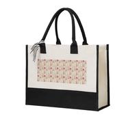 AYYQWE Barca Spiaggia Stella Marina Shell Stampa Tela Unisex Tote Bag Regalo Borse a Tracolla Grande Capacità Shopping Viaggi Ufficio