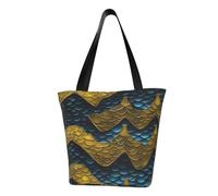 AYYQWE Borsa a tracolla da donna con stampa a scaglie di drago, alla moda, leggera, casual, per lo shopping quotidiano