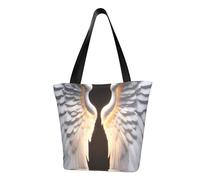 AYYQWE Borsa a tracolla estiva con stampa di ali d'angelo, borsa a tracolla, da viaggio, shopping, palestra, escursionismo, feste, eventi