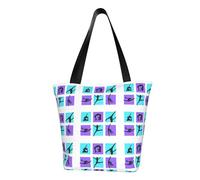 AYYQWE Borsa a tracolla estiva con stampa di giochi di ginnastica, borsa a tracolla da spiaggia, viaggi, shopping, palestra, escursionismo, feste, eventi