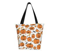 AYYQWE Borsa a tracolla estiva con stampa di zucche di Halloween, borsa a tracolla da spiaggia, viaggi, shopping, palestra, escursionismo, feste, eventi