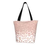 AYYQWE Borsa a tracolla estiva con stampa glitter oro rosa borsa a tracolla da viaggio shopping palestra escursionismo feste eventi