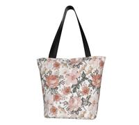 AYYQWE Borsa a tracolla estiva con stampa Torre Eiffel con fiore Parigi, borsa a tracolla da viaggio, shopping, palestra, escursionismo, feste, eventi