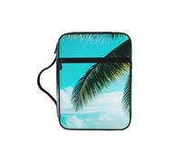 AYYQWE Borsa da viaggio con stampa di palme da spiaggia per uomo e donna Bibbia impermeabile per servizio di culto in chiesa domestica