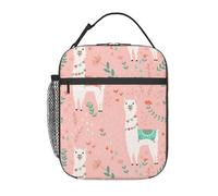 AYYQWE Borsa per il pranzo alla moda con stampa di cactus cammello rosa pratica isolata borsa per pasto pesca scuola uffici spiagge