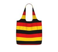 AYYQWE Borsa per la spesa pieghevole e riutilizzabile con stampa con bandiera tedesca, per viaggi, palestra, pendolarismo e campeggio