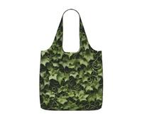 AYYQWE Borsa per la spesa pieghevole e riutilizzabile con stampa floreale con vortici di edera, per viaggi, palestra, pendolarismo e campeggio