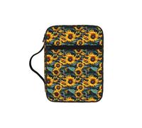 AYYQWE Borsa portaoggetti impermeabile con stampa di girasoli selvatici per uomini e donne, per la casa, la chiesa, il servizio di culto da viaggio