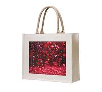AYYQWE Borsa tote con stampa astratta a forma di cuore elegante, riutilizzabile, in tela, ecologica, per viaggi, attività all'aria aperta e