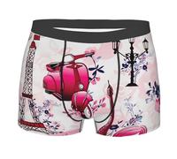 AYYQWE Boxer da uomo con stampa della Torre Eiffel di Parigi, leggeri e comodi, per ogni occasione, Nero , L