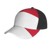 AYYQWE Cappello da baseball con stampa bandiera di Monaco, cappello estivo in rete, per sport all'aria aperta, ad asciugatura rapida, traspirante, assorbe il sudore, nero