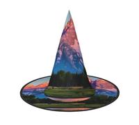AYYQWE Cappello da strega unisex con stampa del Grand Teton National Park, per feste, carnevale, Natale e cosplay