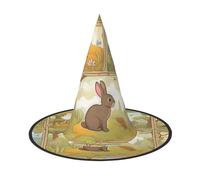 AYYQWE Cartoon Cute Animals Coniglio Stampa Confortevole Unisex Carnevale Partito Cappello Cosplay Costume Celebrazioni in maschera