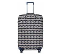 AYYQWE Copertura elastica per valigie con stampa di ali d'angelo, accessorio protettivo per viaggi e vacanze in famiglia, Nero , XL, Bagaglio a mano