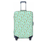 AYYQWE Corgi, custodia elastica per valigia, con stampa di un cane, accessorio protettivo per viaggi e vacanze in famiglia, Nero , XL, Bagaglio a mano