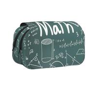 AYYQWE Formule Forme Teoria Lezione di Matematica Stampa Parola Leggero Penna Bag Elegante Cancelleria Viaggi Ufficio Grande Capacità Trucco Toiletry