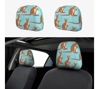 AYYQWE Funny for Kangaroo Zoo Print Car Poggiatesta Cover Morbido Cuscino Universale Auto Cuscino Protettore Interno