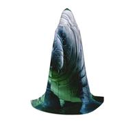 AYYQWE Manatee Animals Vitello Stampa Carnevale Cappuccio Mantello Cosplay Mantello Costume per Festival Eventi Celebrazioni all'aperto