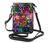 AYYQWE Mini borsa a tracolla da donna colorata con stampa arcobaleno e stelle, leggera, alla moda, da viaggio, per tutti i giorni