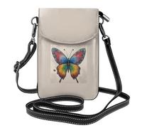 AYYQWE Mini borsa a tracolla da donna con stampa arcobaleno e farfalle, leggera, alla moda, da viaggio, per tutti i giorni