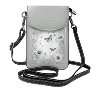 AYYQWE Mini borsa a tracolla da donna con stampa di farfalle e margherite, leggera, alla moda, da viaggio, regalo quotidiano