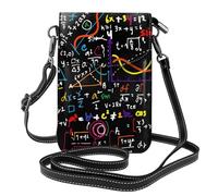 AYYQWE Mini borsa a tracolla da donna con stampa matematica, leggera, alla moda, da viaggio, per tutti i giorni