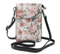 AYYQWE Mini borsa a tracolla da donna con stampa Torre Eiffel con fiore Parigi, leggera, alla moda, da viaggio, regalo quotidiano