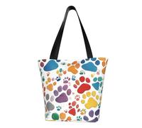 AYYQWE Paw Prints Art 1 Borsa a tracolla estiva da spiaggia borsa a tracolla borsa da viaggio shopping palestra escursionismo feste eventi