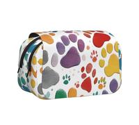 AYYQWE Paw Prints Art 1 Print - Astuccio leggero per penne, cancelleria da viaggio, ufficio, grande capacità, articoli da toeletta