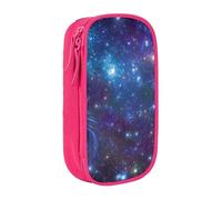 AYYQWE Pratico astuccio con stampa galassia, multi-scomparto, per ufficio, viaggi, scuola, arte e uso quotidiano, rosa, Taglia unica, Con tasca per il