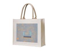AYYQWE Programmazione Codice Stampa Elegante Tote Bag Riutilizzabile Shopping Eco-Friendly Tela Viaggi All'aperto Tutti i giorni