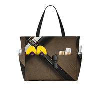 AYYQWE Samurai Giapponese Spada Stampa Donne Uomini Grande Capacità Spiaggia Borsa da Viaggio Leggero Tote Vacanza Picnic All'aperto