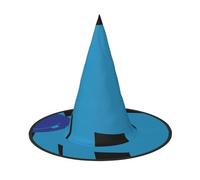 AYYQWE Simpatico cappello da strega unisex con stampa ippopotamo comodo per feste carnevale Natale e cosplay