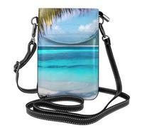 AYYQWE Tahiti - Mini borsa a tracolla da donna, con stampa sulla spiaggia, leggera, alla moda, da viaggio, per tutti i giorni