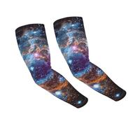 AYYQWE Universo Galaxy Spazio Stampa UV Protezione Solare Raffreddamento Braccio Maniche Comfort Traspirante Sport Tempo Libero Attività